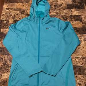 Men's NIKE zip up hooded jacket -Lrage